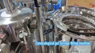 Gynecological gel syringe filling machine