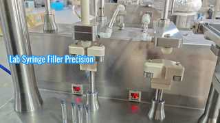 Desktop pre-filled syringe filling machine