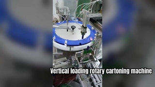 Vertical rotary cartoning machine
