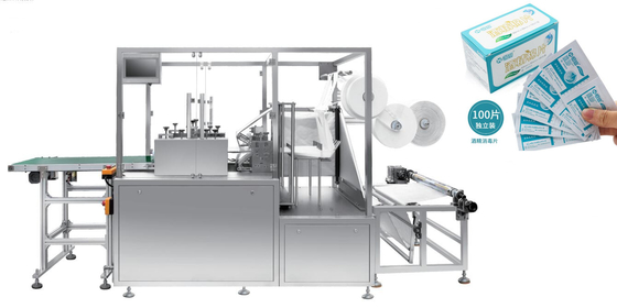 1000 bags/min alcohol pad machine,mini packaging wet tissue packing machine