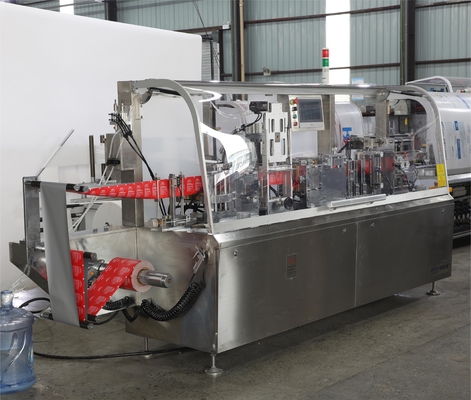 Single Sachet Wet Wipes Packing Machine Automatic Alcohol Prep Pad 120 Bags/Minute