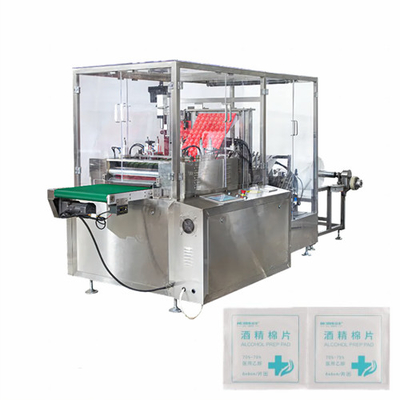 8 Lanes Alcohol Medical Pads Alcohol Cosmetic Cotton Pad Making Packing Machine