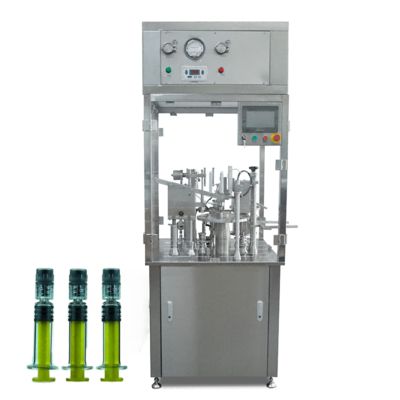Automatic Pre-Filled Syringe Filling Luer Lock Capping Machine Glass Syringe Gel Filling & Plugging Machine