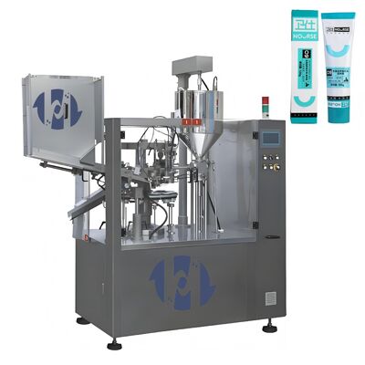 Controlled Automatic Cosmetic Lotions Hand Sanitizer Gel Ointment Skin Care Products Cream Tube Filling Machine Sealing Machine