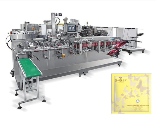 Spun Non Woven 70 Bags / Min Automatic Facial Mask Making Machine