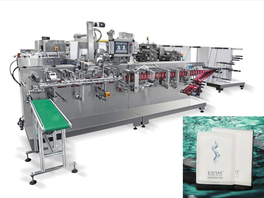 Horizontal Type Automatic Facial Mask Making Machine 60packs/Min Nonwoven