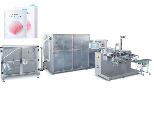 Fully Automatic Giving bag style Facial Mask Making Machine , Skin Care Mask Making Equipment