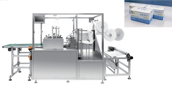Sanitary Alcohol Prep Pad Packing Machine Automatic Wet Wipes Medical Gauze