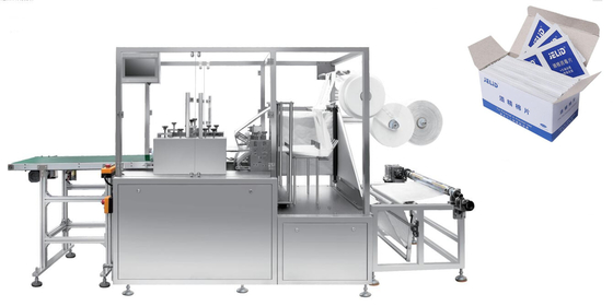 Fully Automatic Pad Making Packing Machine 380v Alcohol Sanitary Paper