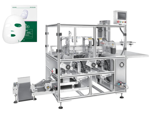 Facial Mask Folding face mask Feeding Machine beauty face pack folding insert sealing machine machinery