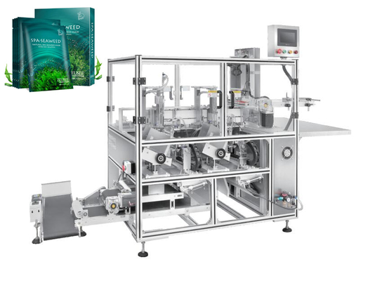 30 Bags/Min Facial Mask Packing Machine Internal Tray Fold Cosmetics Box