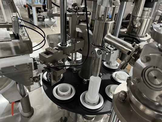 Cosmetic Shampoo Tube Filling Sealing Machine Plastic Compound Pipe 0.6 MPa