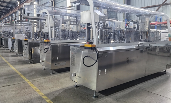 Single Sachet Wet Wipes Packing Machine Automatic Alcohol Prep Pad 120 Bags/Minute
