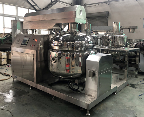 Cosmetics Lotion Vacuum Homogenizing Emulsifier Equipment High Shear Ointment Syrup Ketchup