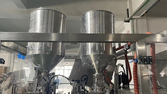 Plastic Composite Soft Tube Filling And Inner Heating Sealing Machine With Chiller For Hand Cream