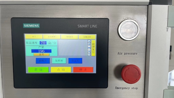High Speed Fully Automatic Carton Box Cartoning Packing Machine PLC Control Touch Screen Operation