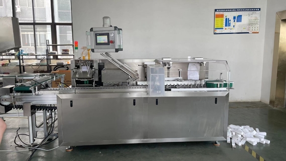 High Speed Fully Automatic Carton Box Cartoning Packing Machine PLC Control Touch Screen Operation