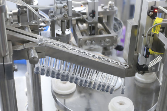 Automatic Pre-Filled Syringe Filling Luer Lock Capping Machine Glass Syringe Gel Filling & Plugging Machine