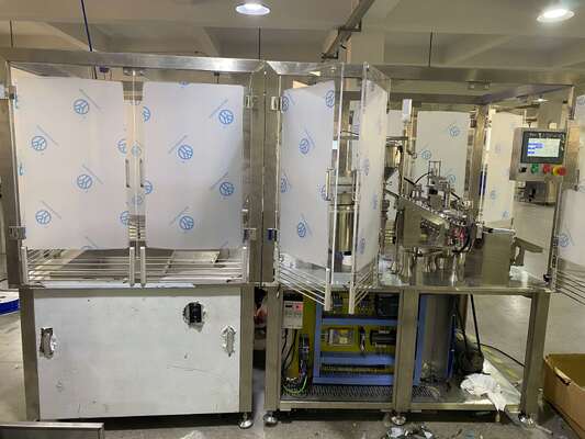 Automatic Cockroach Gel Bait Syringe Filling and Capping Machine