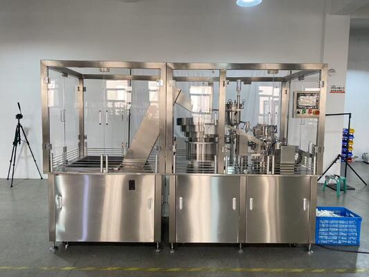 Plunger Type Automatic Plastic Syringe Gel Filling and Capping Machine