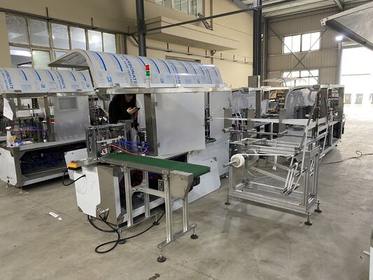 Full Automatic 4 Side Sealing Wet Wipe Packaging Machine Single Sachet Alcohol Swab Packing Machine