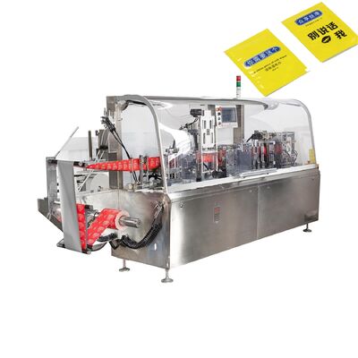 High Speed Single Sachet Wet Wipe Packing Machine Four Side Sealing Alcohol Prep Pad Packaging Machine