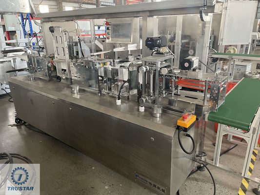 Alcohol Pad Wet Wipes Making Machine PLC Touch Panel Durable Appearance