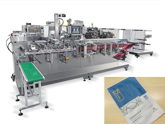 Facial Mask Feeding Folding Sachet Filling Machine 70packs/Min