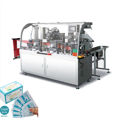 Alcohol Pad Wet Wipes Packing Machine Full Automatic 2.8KW PLC