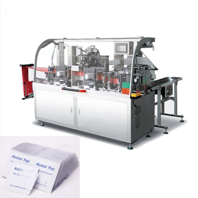 Disinfecting Wet Wipes Alcohol Pad Packing Machine 80-100bags/min