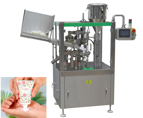 PLC Controlled Automatic Tube Filling Sealing Machine With Touch Screen 5 - 250ml