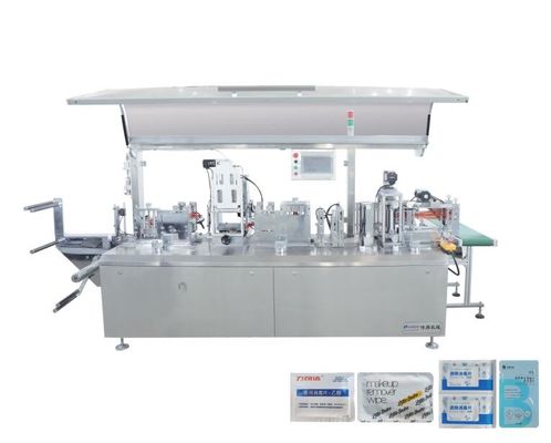Automatic Alcohol Cotton Pads Packing Machine Four Side Seal