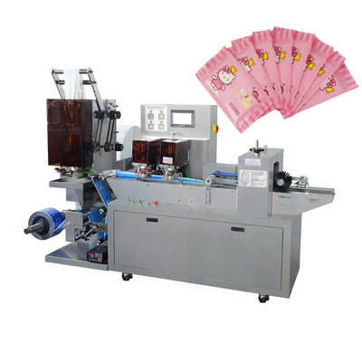 High Efficiency Wet Tissue Making Machine / Mini Pocket Hand and Mouth Wipes Making Machine