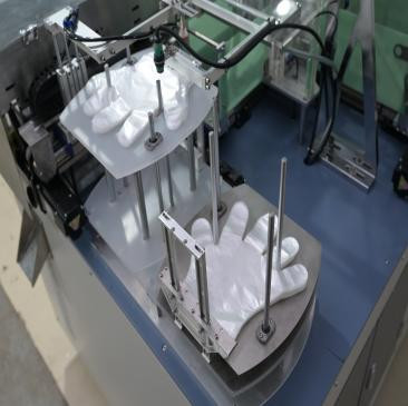 Disposable pe plastic glove folding and packing machine fully automatic pe glove packing machine
