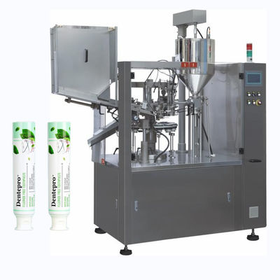 Full Automatic Cosmetic Cream Toothpaste Tube Filler And Sealer Plastic Tube Filling And Sealing Machine