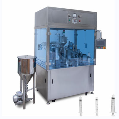 Advanced Automatic Disposable Plastic Syringe Filling And Capping Machine For Gel And Cream