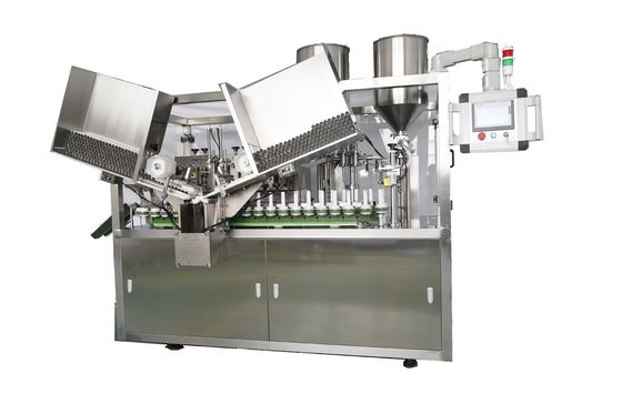 Plastic Composite Soft Tube Filling And Inner Heating Sealing Machine With Chiller For Hand Cream