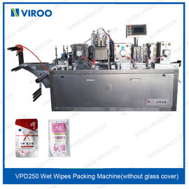 Four Side Wet Tissue Folding Packing Machine Medical Wet Wipes